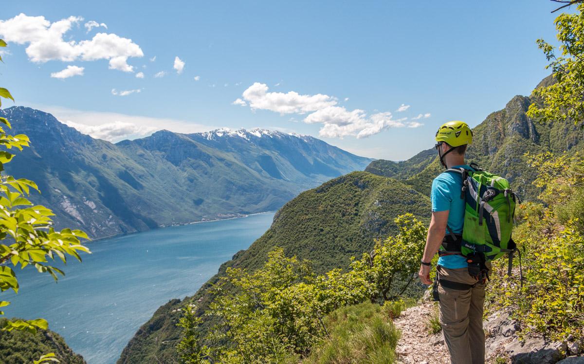 Lake Garda tips Garda Trentino via ferrata Cima Capi view