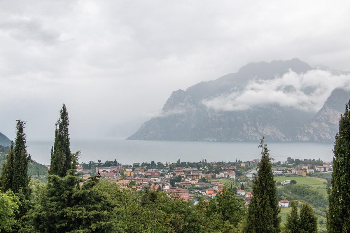 Lake Garda tips Garda Trentino: The view of Torbole in rain