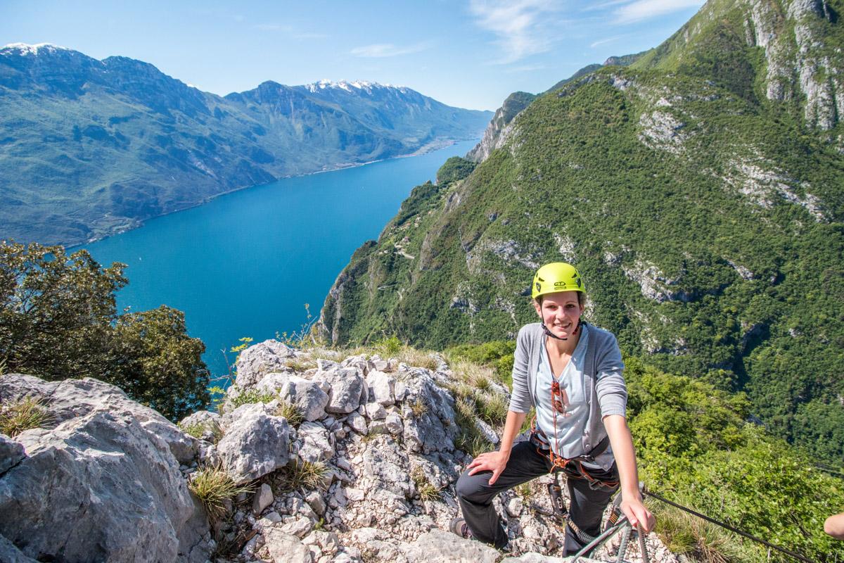 Lake Garda tips Garda Trentino before the summit of Cima Capi
