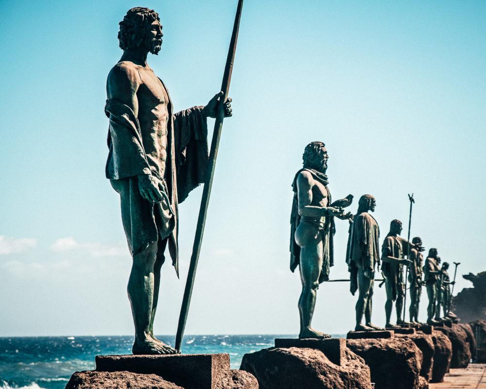 Candelaria Tenerife sights Guanche statues