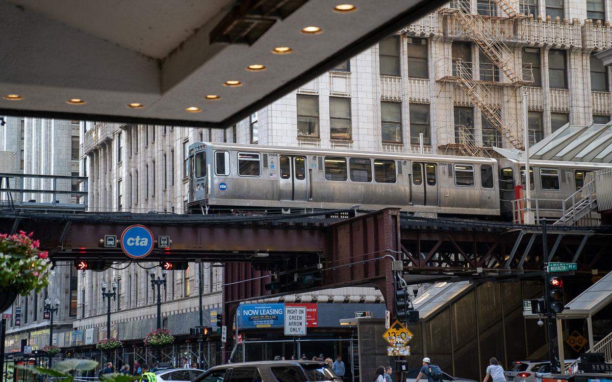 The CTA trains in Chicago run above ground.