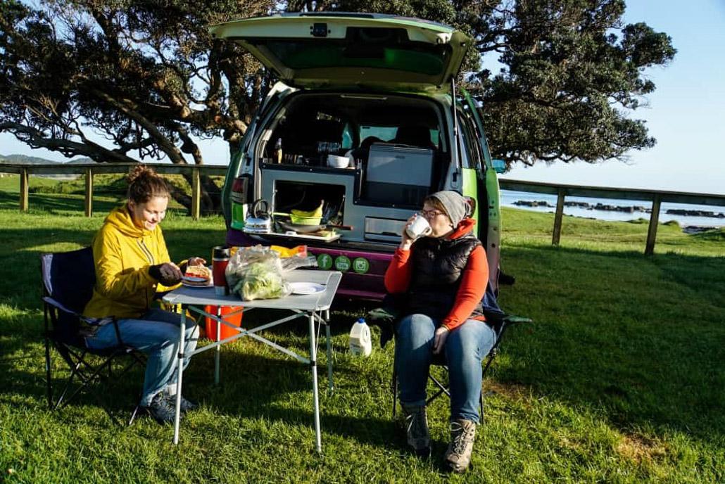 Self-sufficiency with a campervan in New Zealand