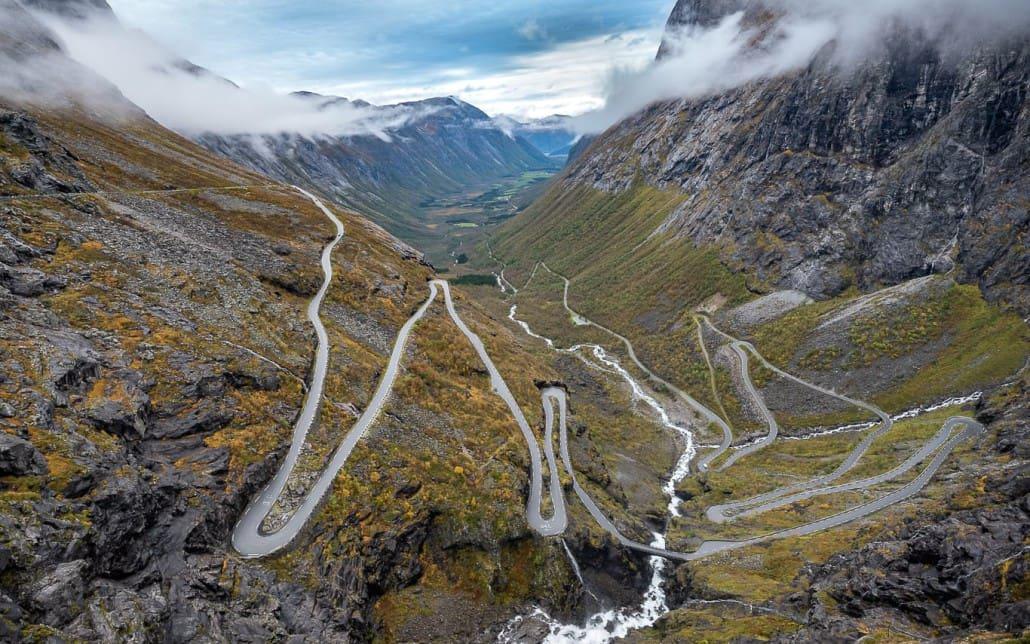 Trollstigen route de rêve en Norvège
