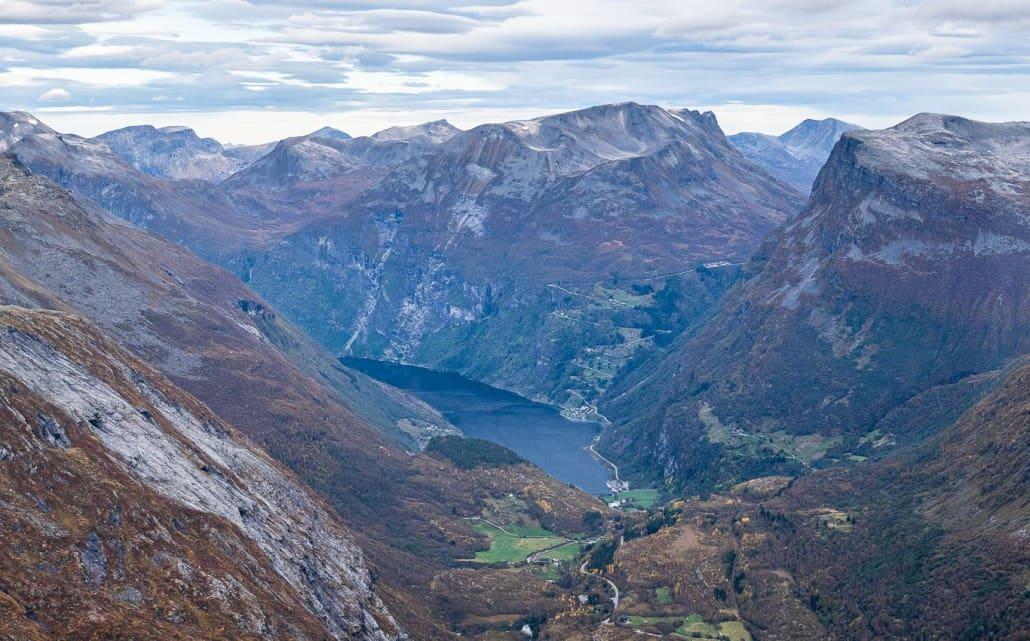 Geirangerfjord Norvège en automne