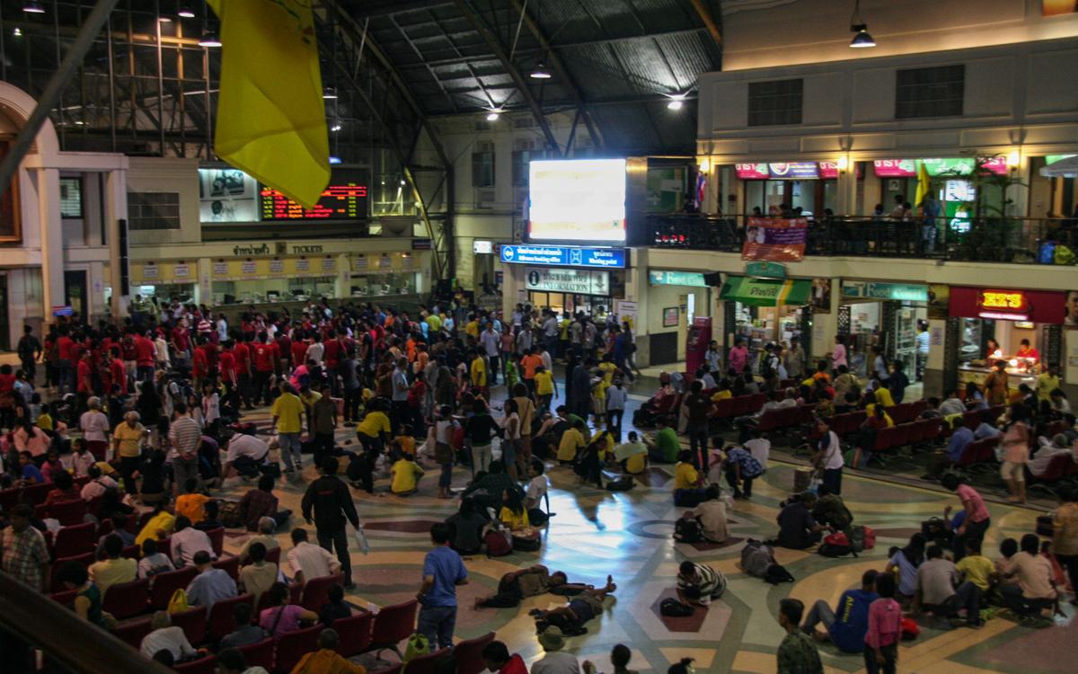 Train station in Bangkok island hopping Thailand