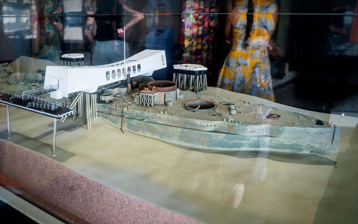 Model USS Arizona and Memorial