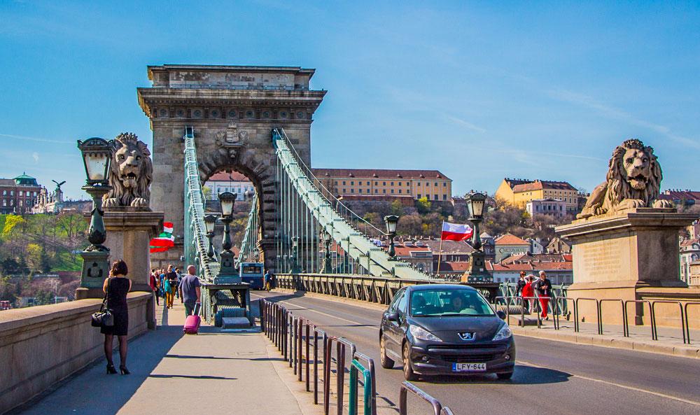 Budapest attractions Chain Bridge