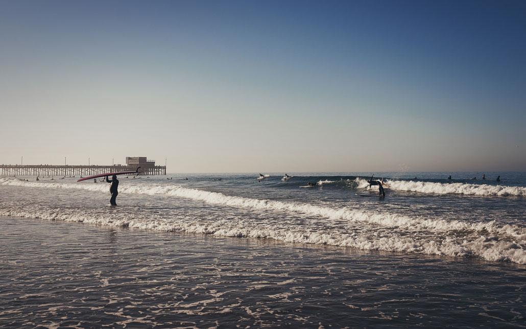 Huntington Beach in Orange County bij LA