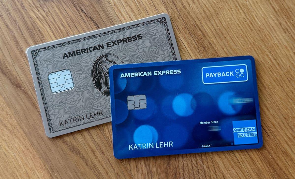 American Express Platinum Card and Payback card