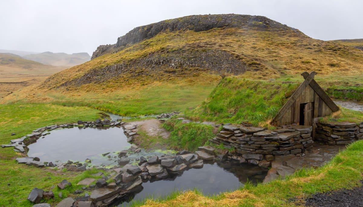 Hrunalaug Hot Spring Gouden Cirkel IJsland