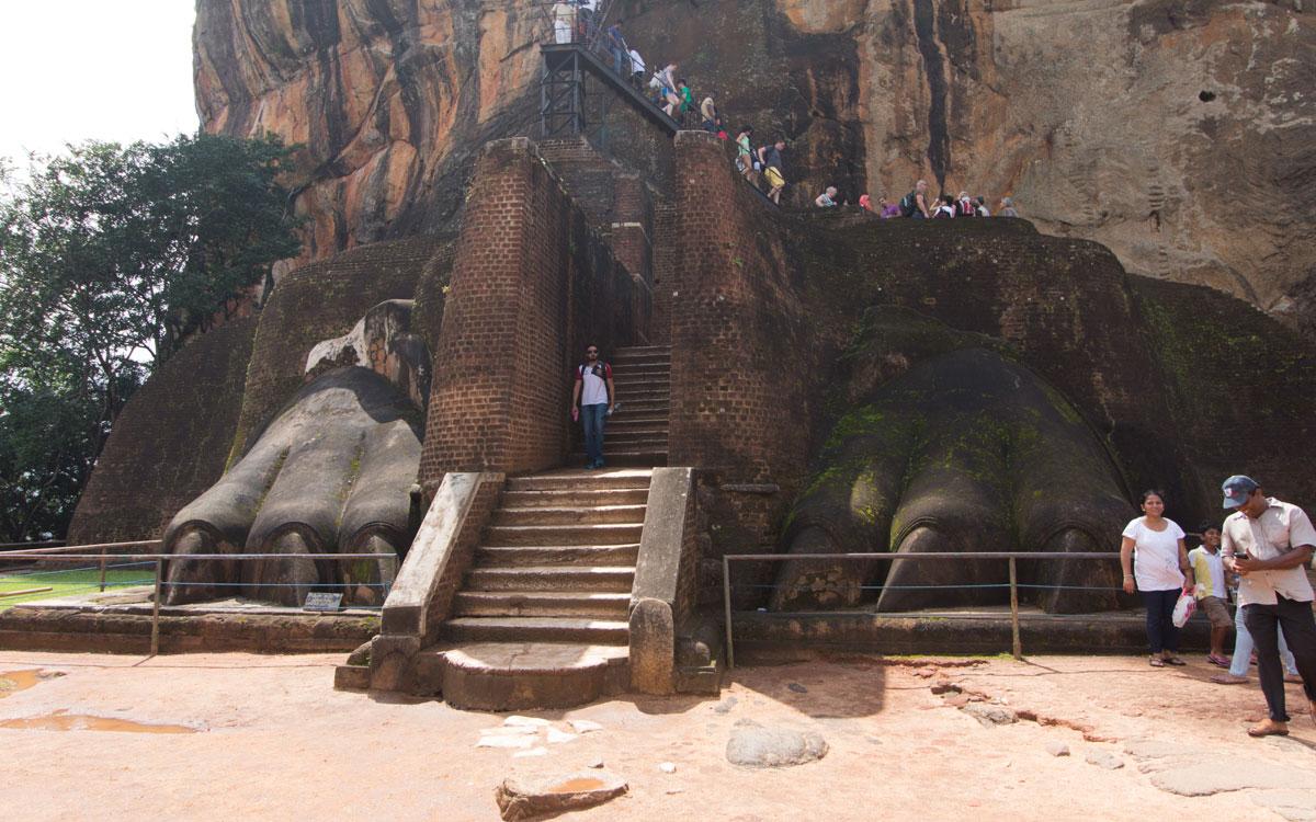 Lion's Gate with lion paws