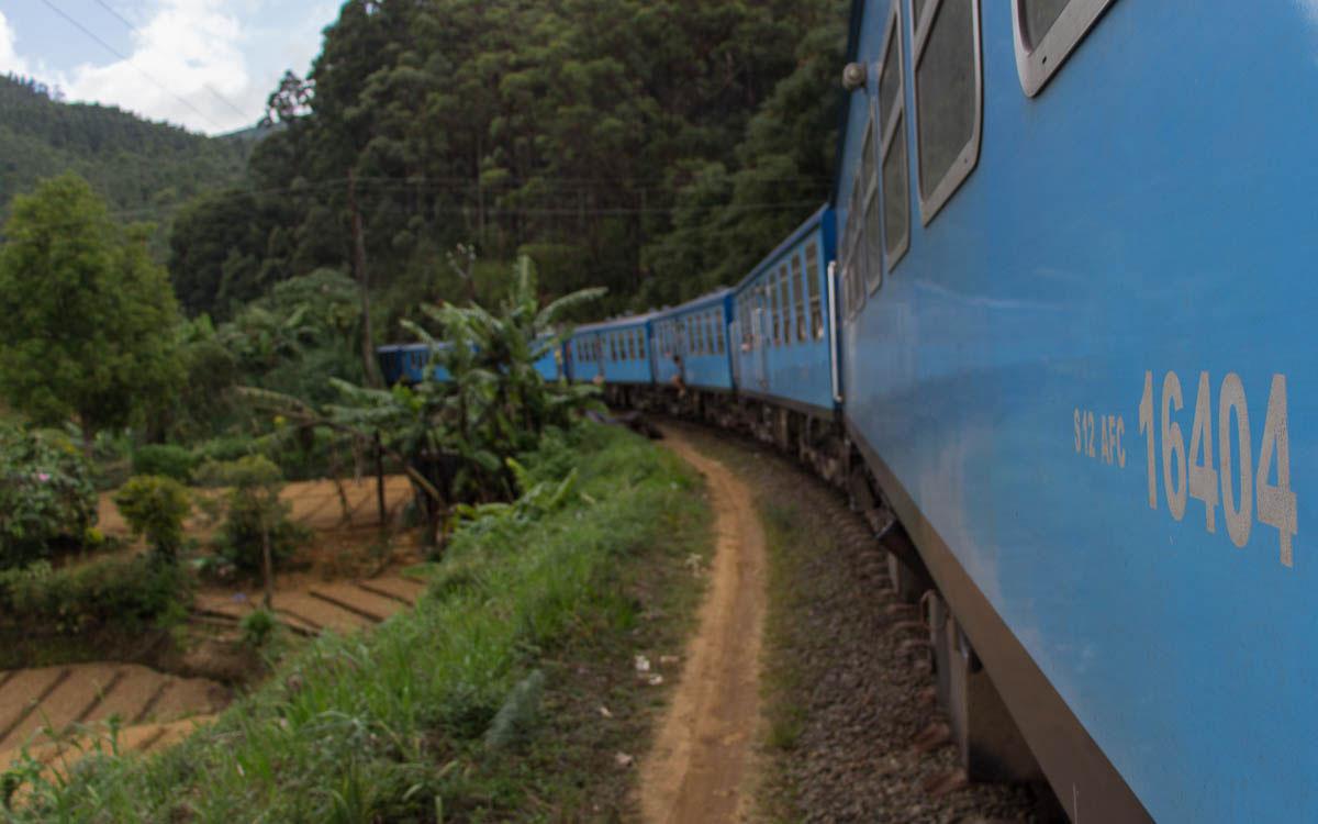 Train journey in Sri Lanka
