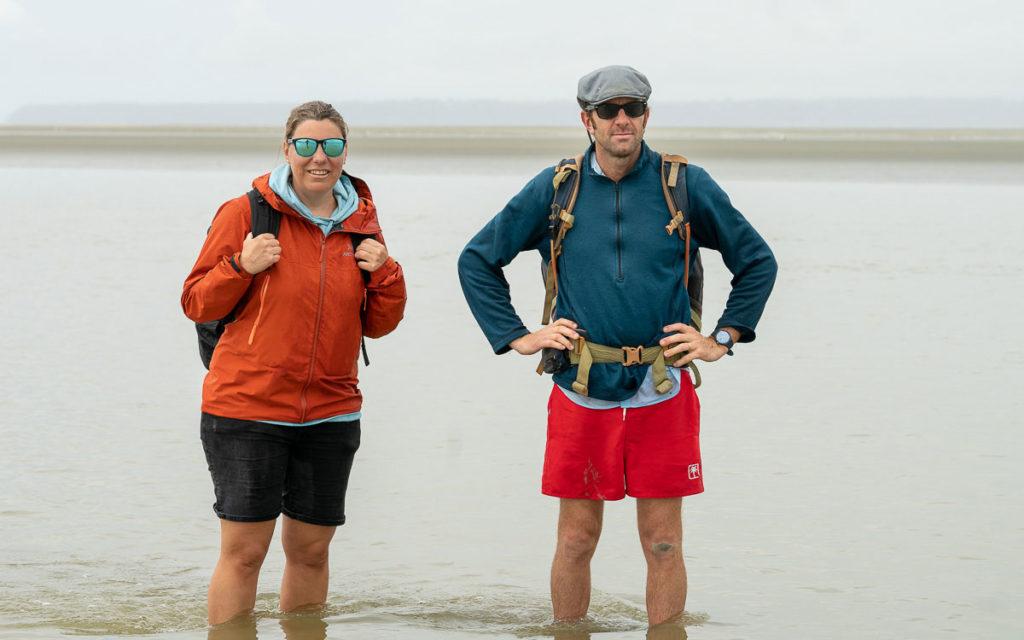 Randonnée de mer au Mont-Saint Michel avec le guide agréé François.