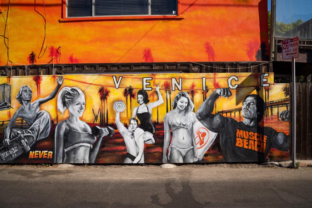 Arnold Schwarzenegger Street Art in Venice