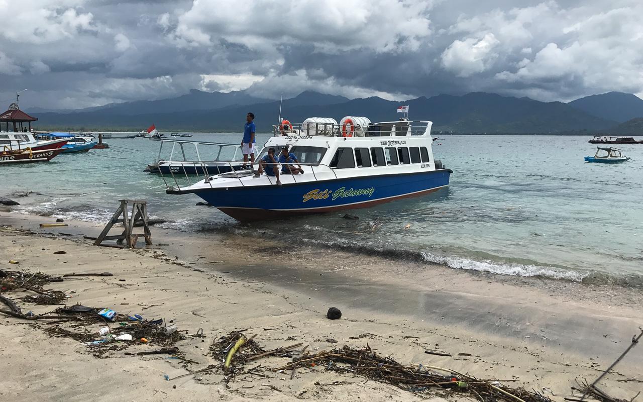 Avec le fournisseur Gili Getaway par speedboat vers les îles Gili