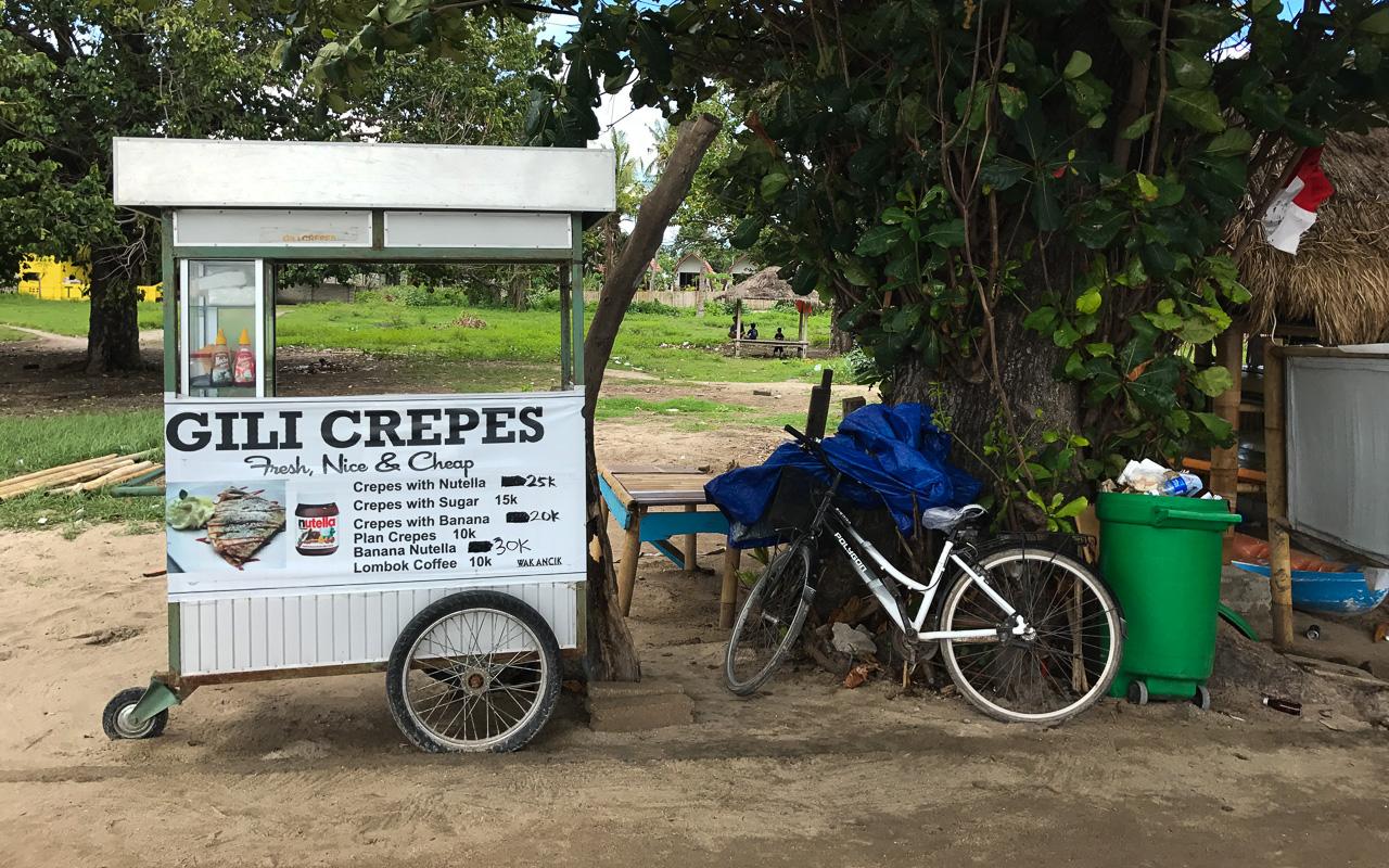 À Gili Air, vous devriez essayer ce stand de crêpes.