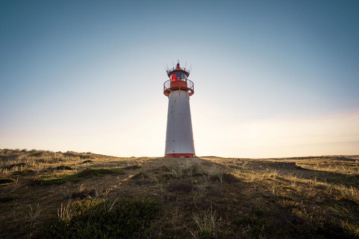 Vuurtoren Ellenbogen West op Sylt