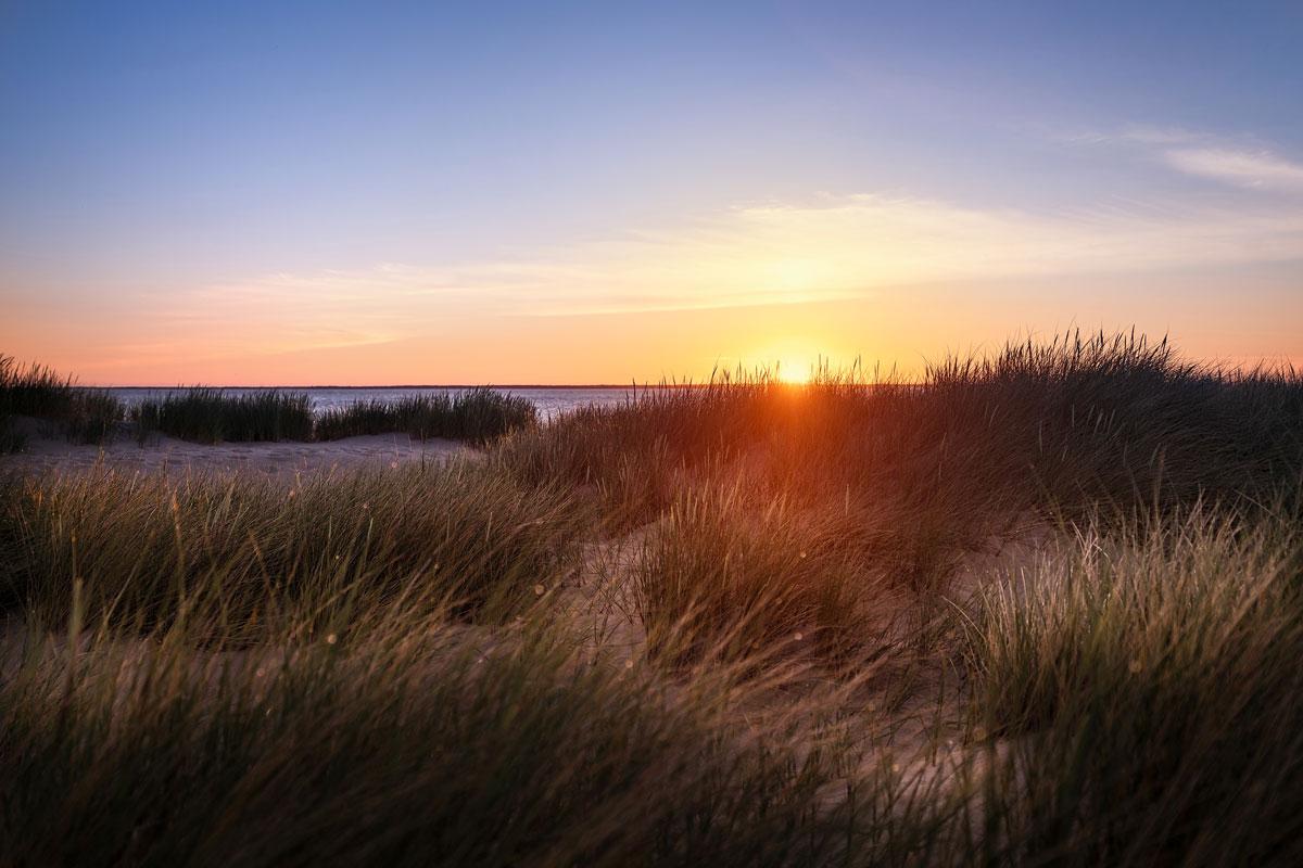 Zonsopgang aan de Ellenbogen Sylt