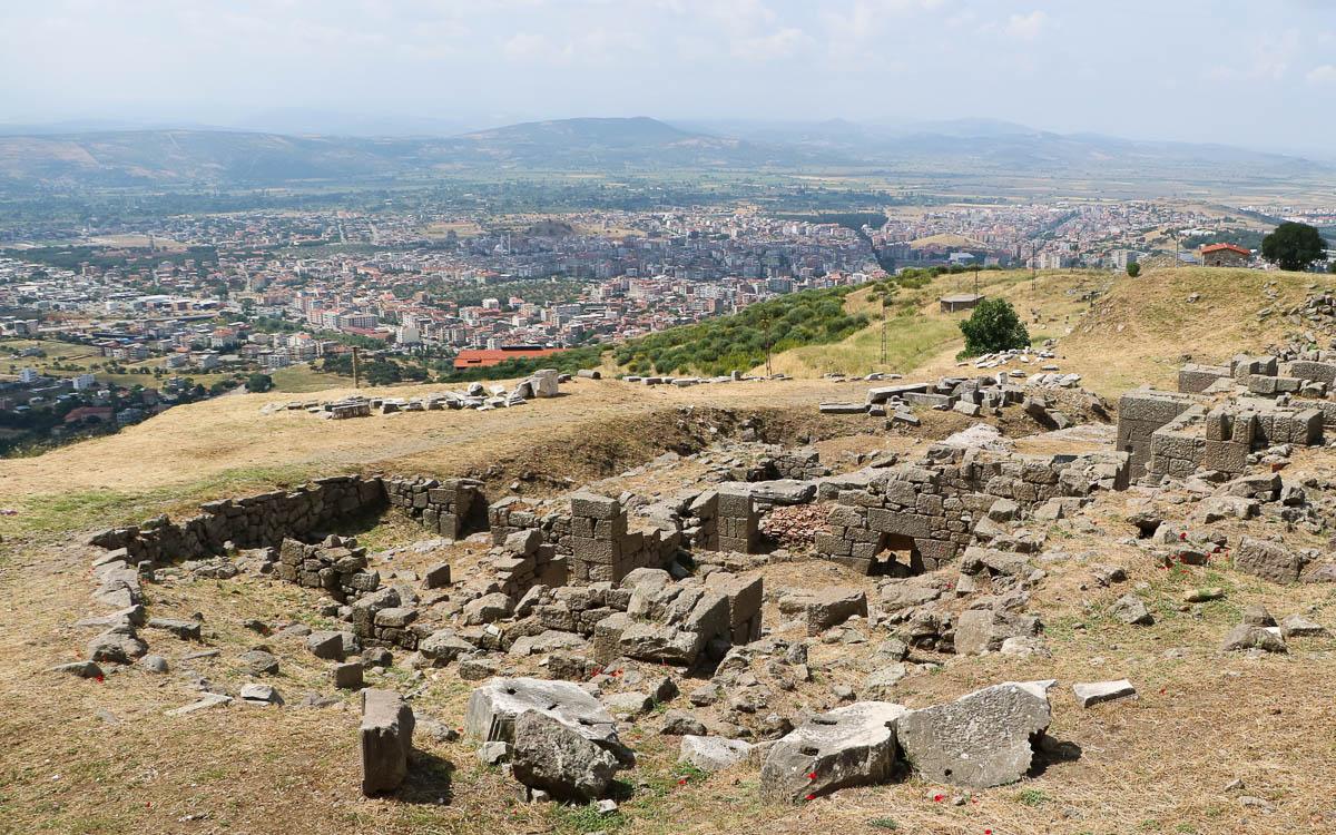 Pergamon ruins view