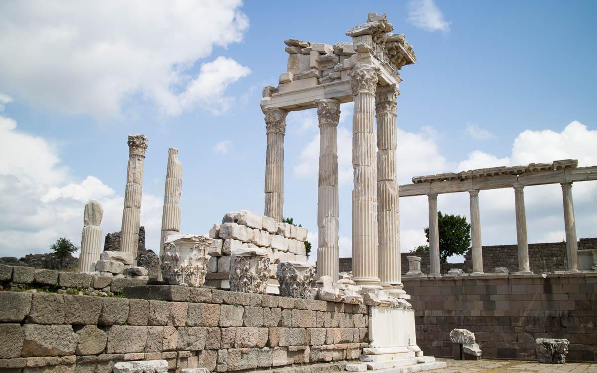 Remains of the Trajaneum in Pergamon