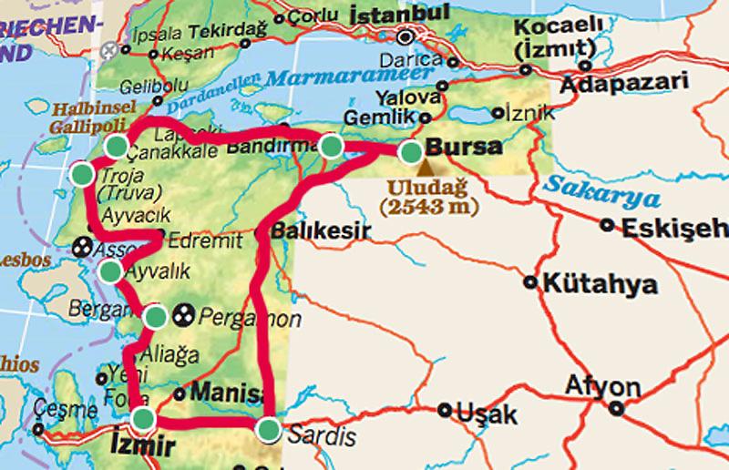 Turkish Aegean Individual Route