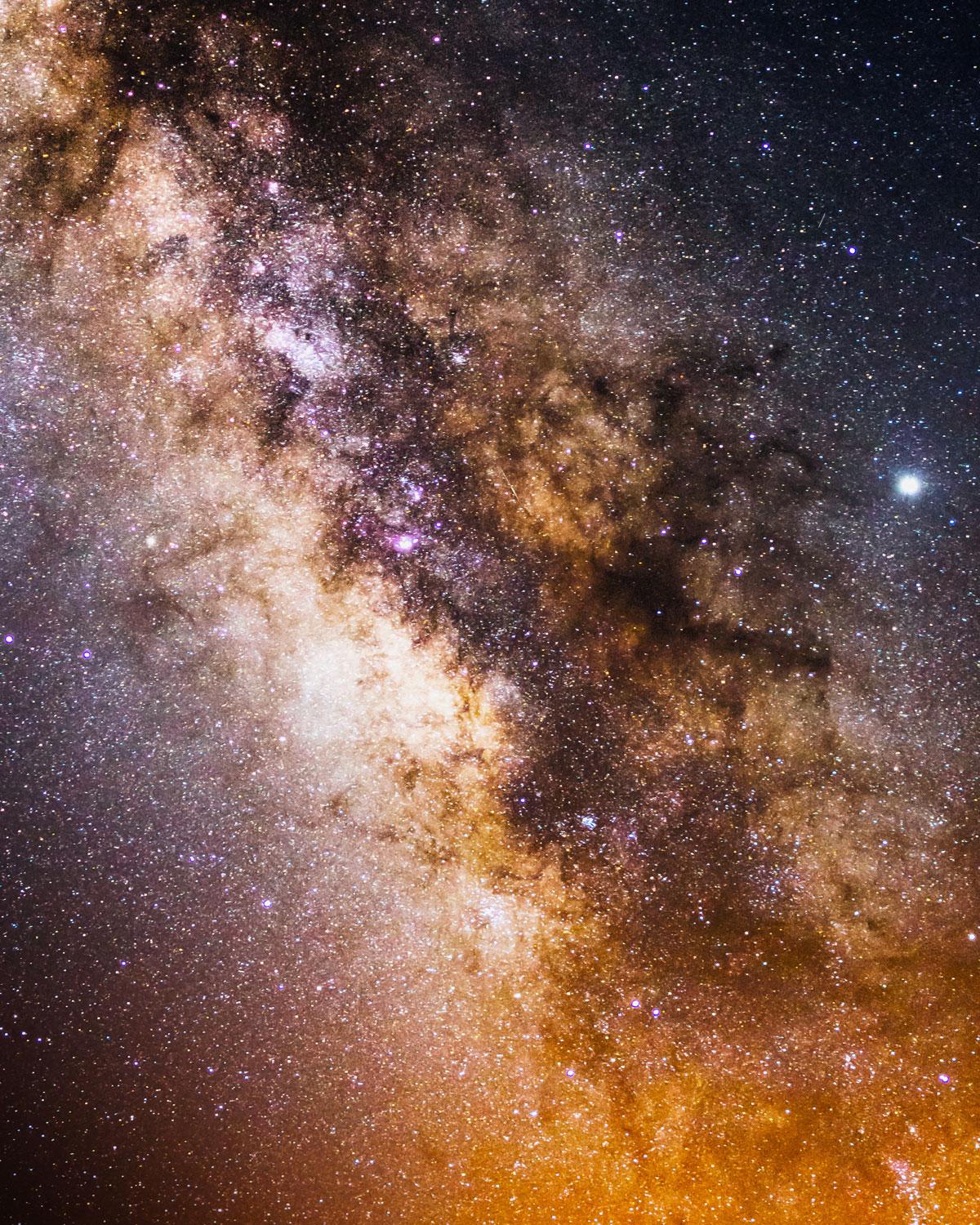 Detail Photograph of the Milky Way