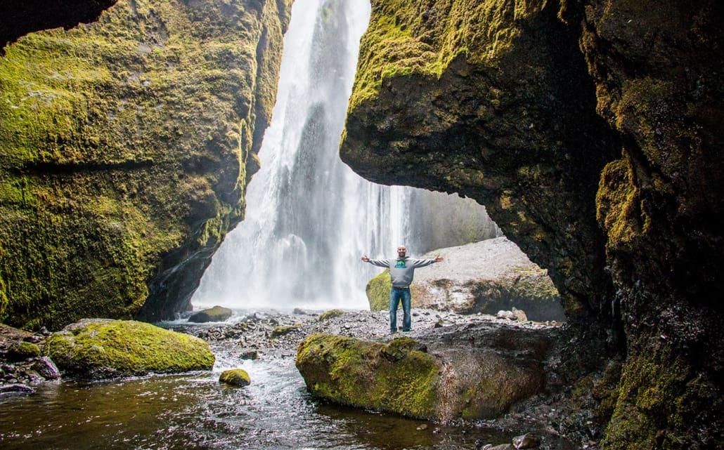 Gljúfurárfoss waterfall on the Ring Road Iceland waterfall on the Ring Road Iceland