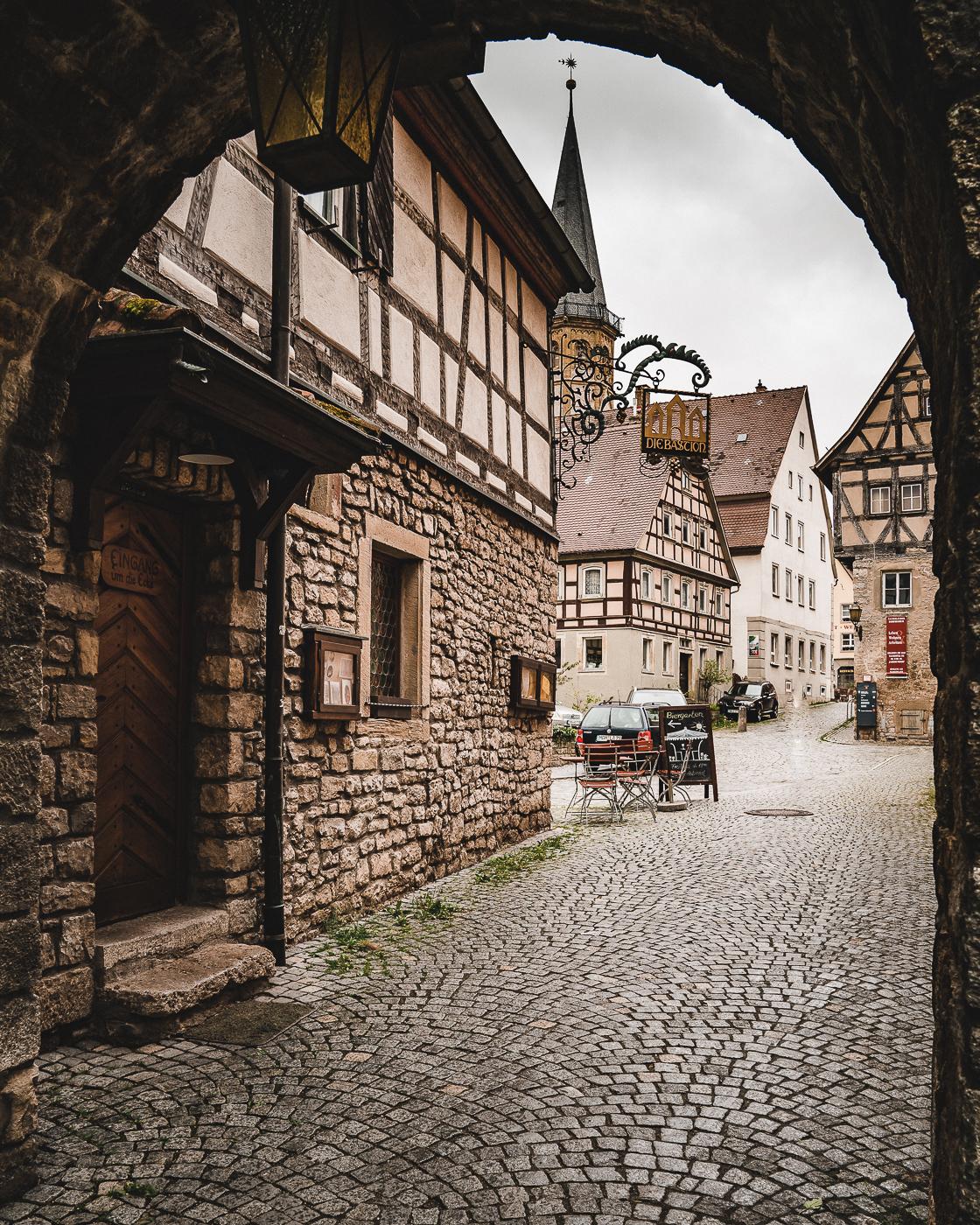 Archway in the Old Town of Weikersheim