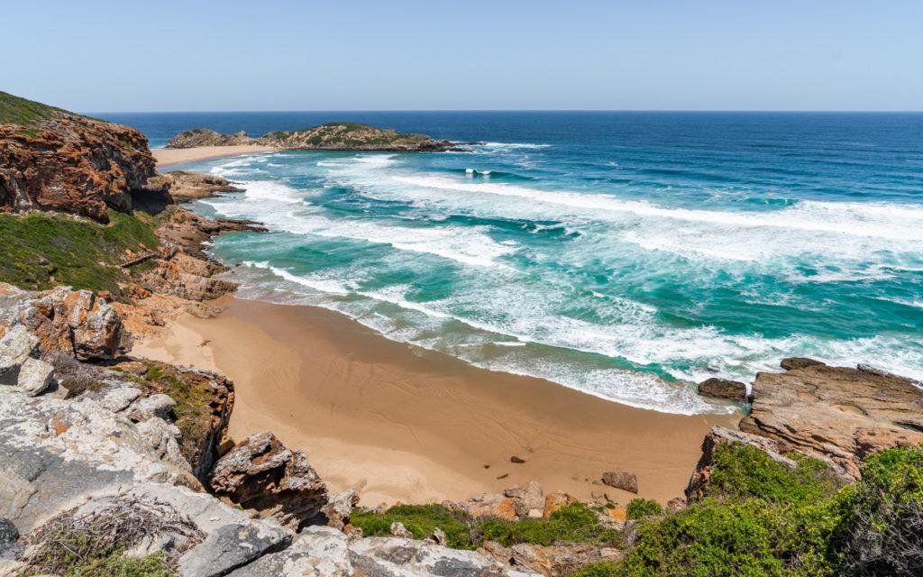 One of the most beautiful hikes in South Africa: Robberg Nature Reserve: The Point, approx. 9 km.