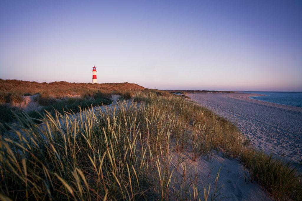 Lighthouse Ellenbogen East. Sunrise