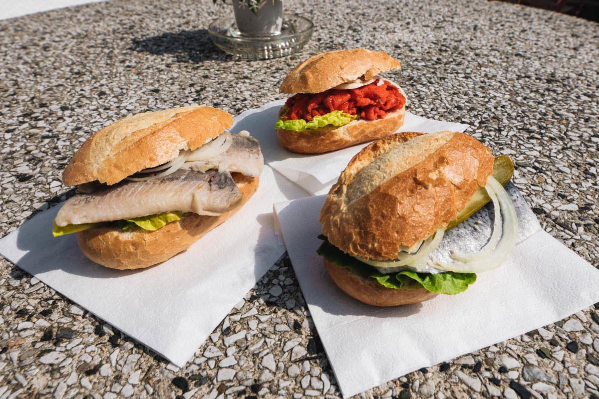 Eating Fish Sandwich in Usedom Highlight