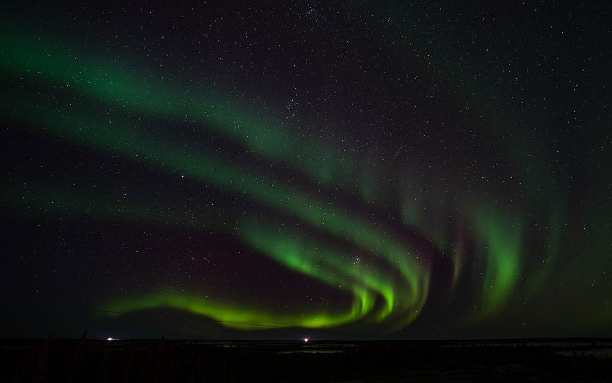 photographier les aurores à Churchill Manitoba