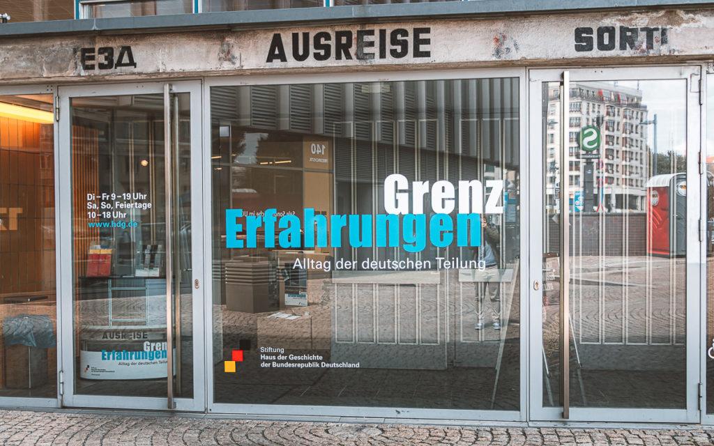 Berlijn permanente tentoonstelling GrenzErfahrungen