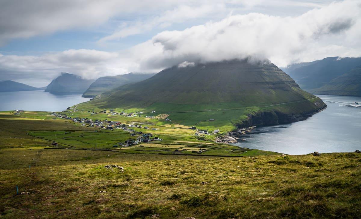 Hiking in the Faroe Islands on Enniberg