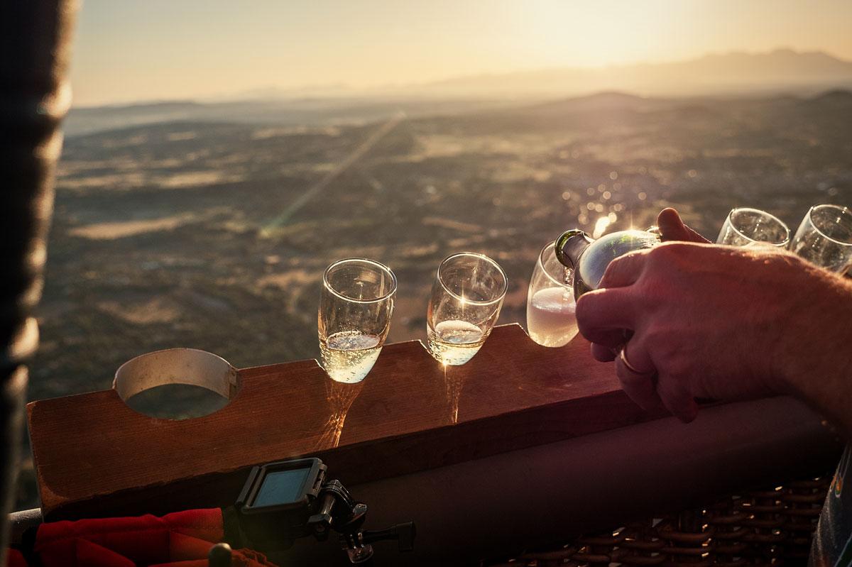 Balloon ride Mallorca Champagne