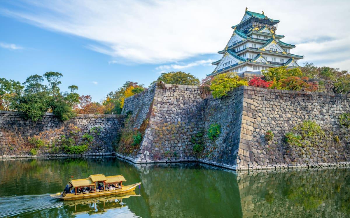 Tourist boat at Osaka-Jo Koen Castle Park