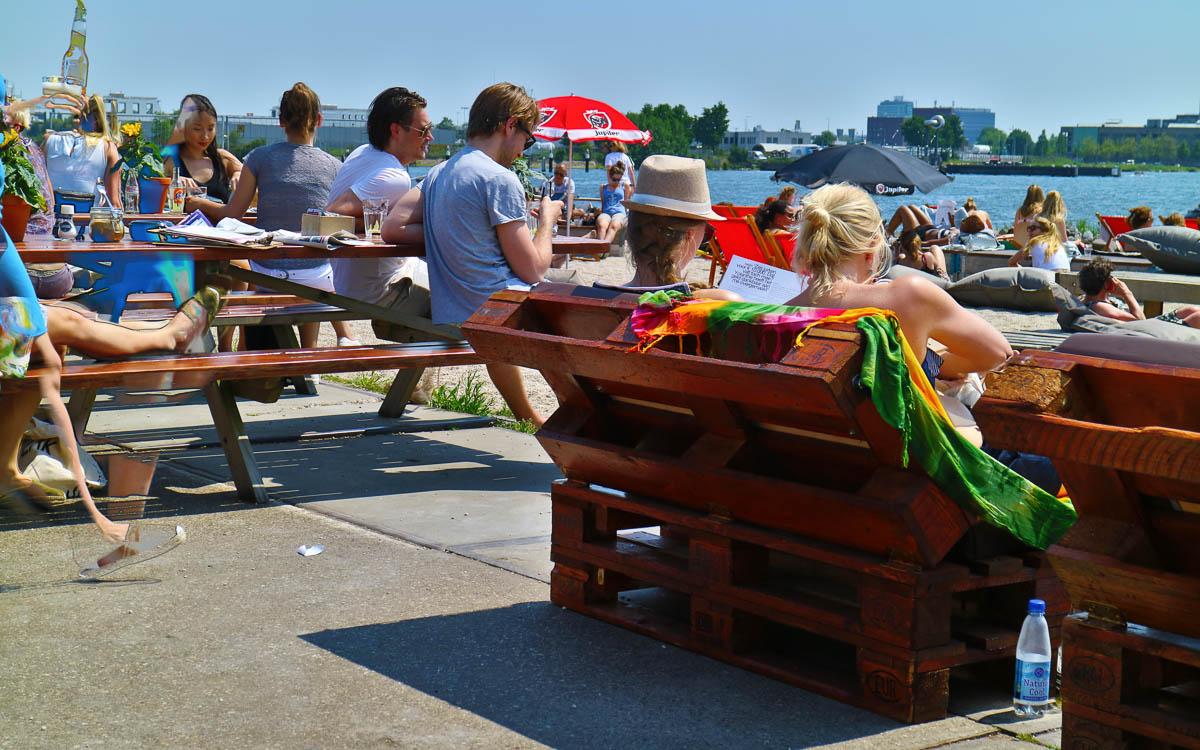 Amsterdam Travel Tips NDSM Wharf Pilek perfect for relaxing