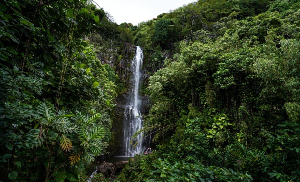Wailua Falls along the Road to Hana in East Maui