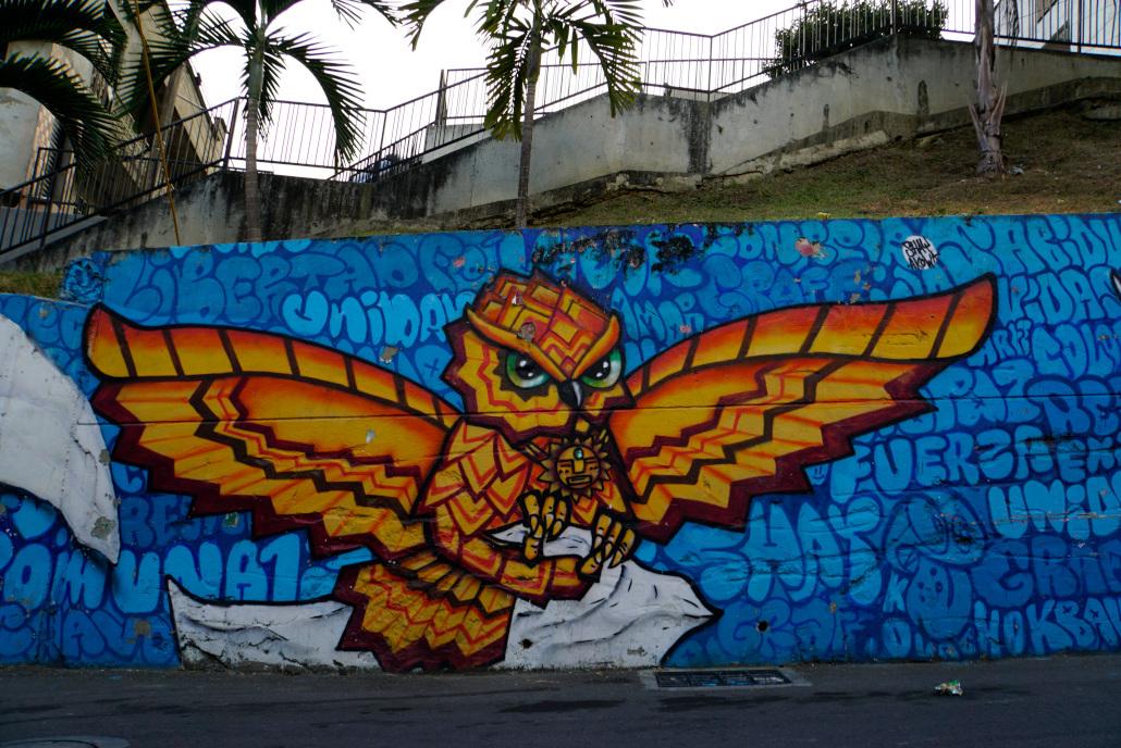 Graffiti dans la Comuna 13 à Medellín