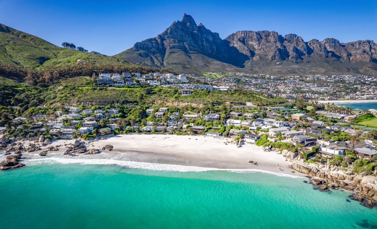 Plage de Clifton, quartier huppé du Cap avec une magnifique plage
