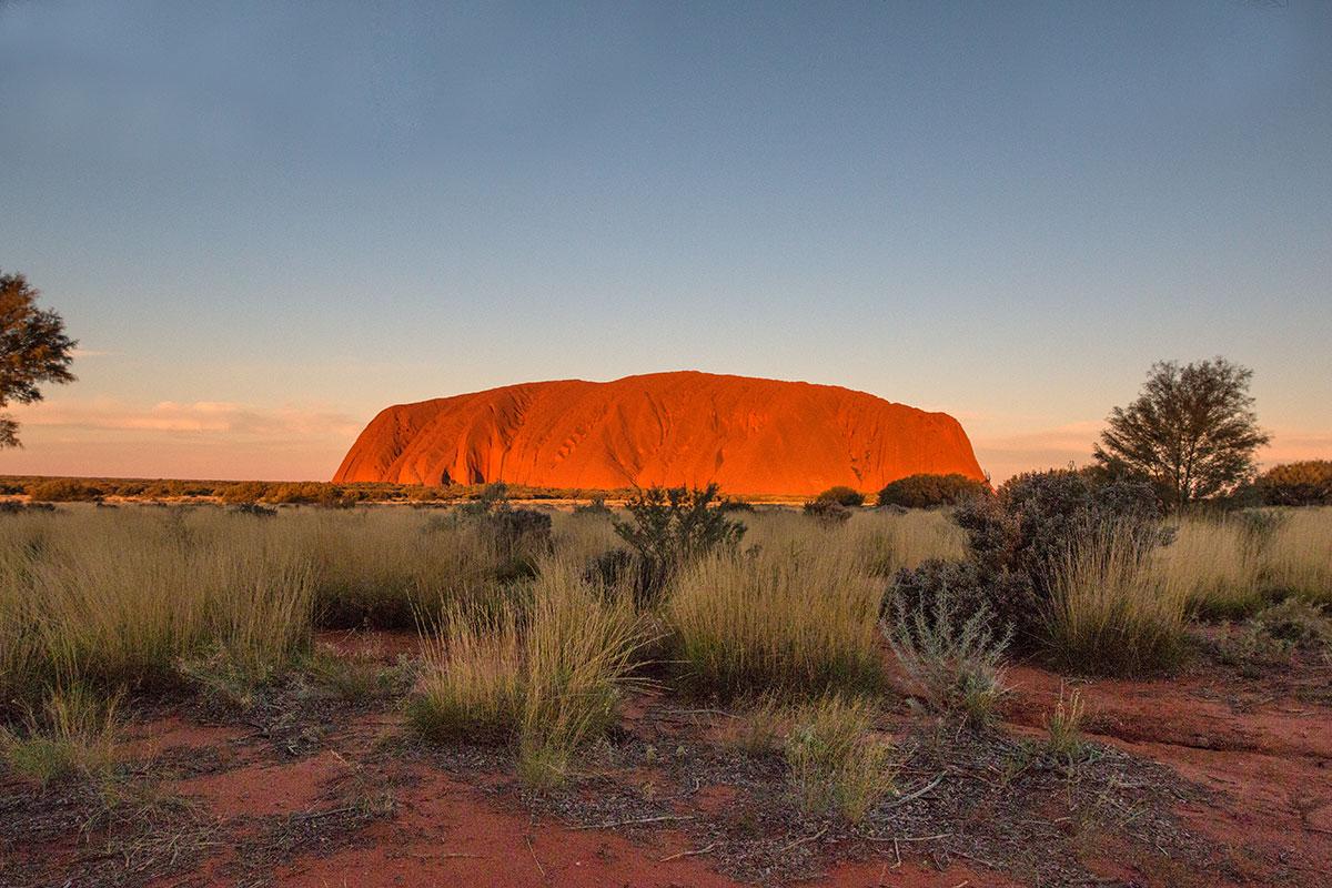 Sunset at Uluru Australia