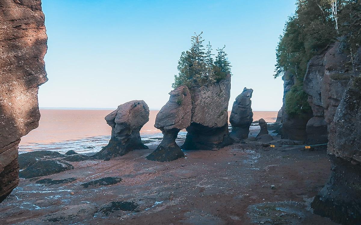 Attraction la plus connue du Nouveau-Brunswick : Rochers Hopewell