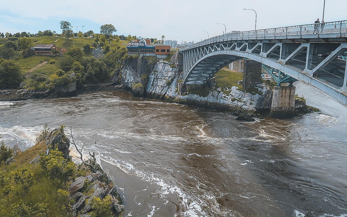 Reversing Falls à Saint John, Nouveau-Brunswick