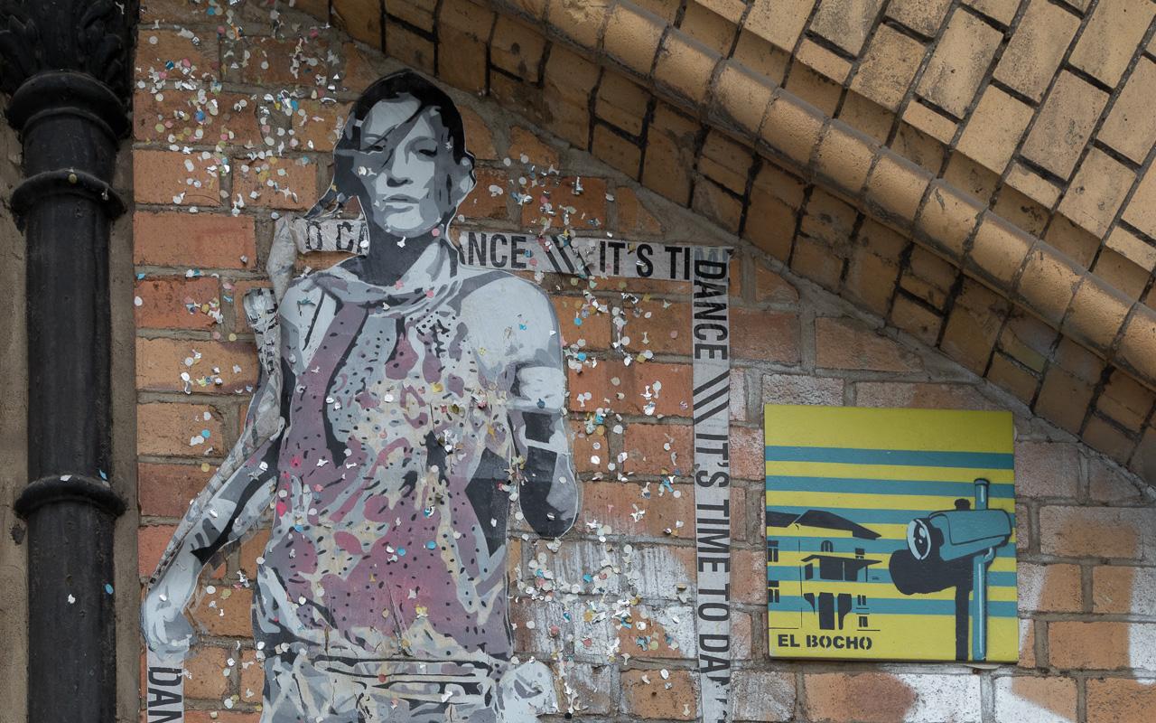 Berlijn straatkunst Tijd om te dansen