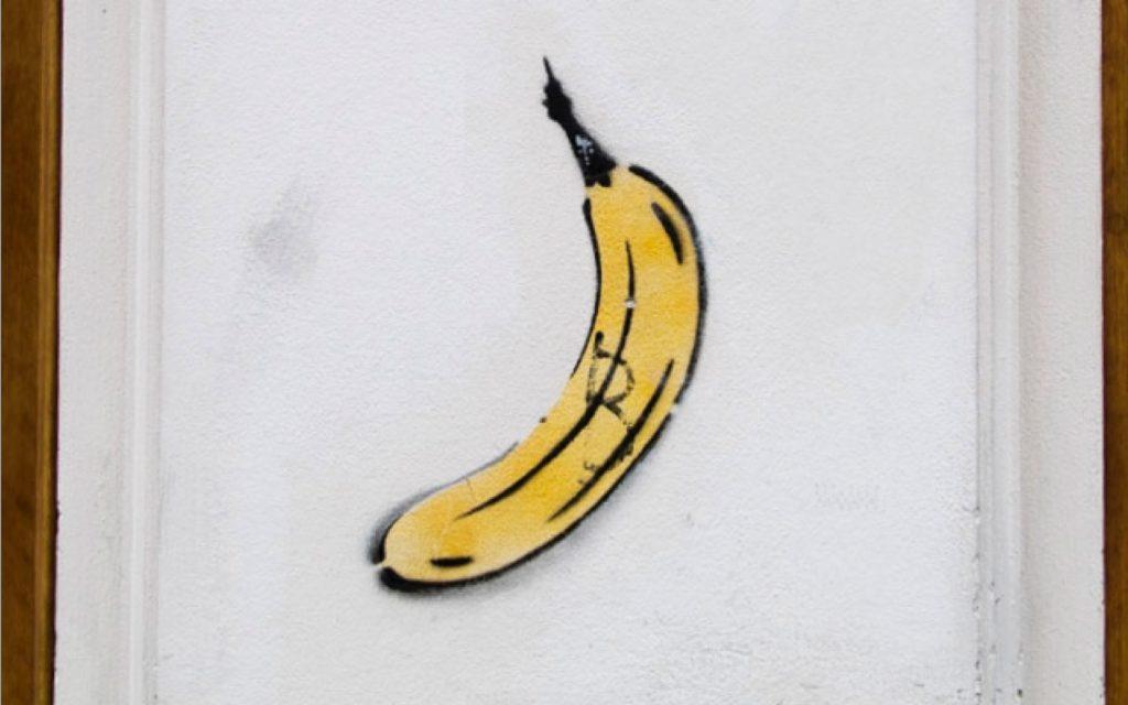 Thomas Baumgarten Bananen straatkunst in Berlijn