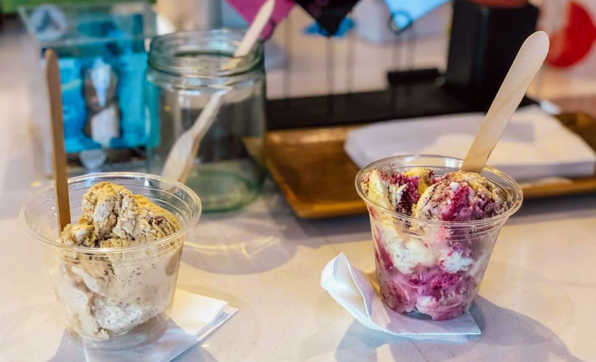 Glace maison. "Chaeban" est célèbre pour son lait extrêmement crémeux