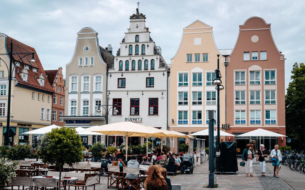 Gabled Houses at Neuer Markt Rostock