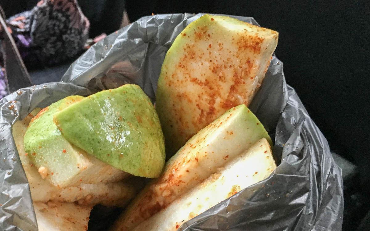 Guava with Chili and Coconut Oil