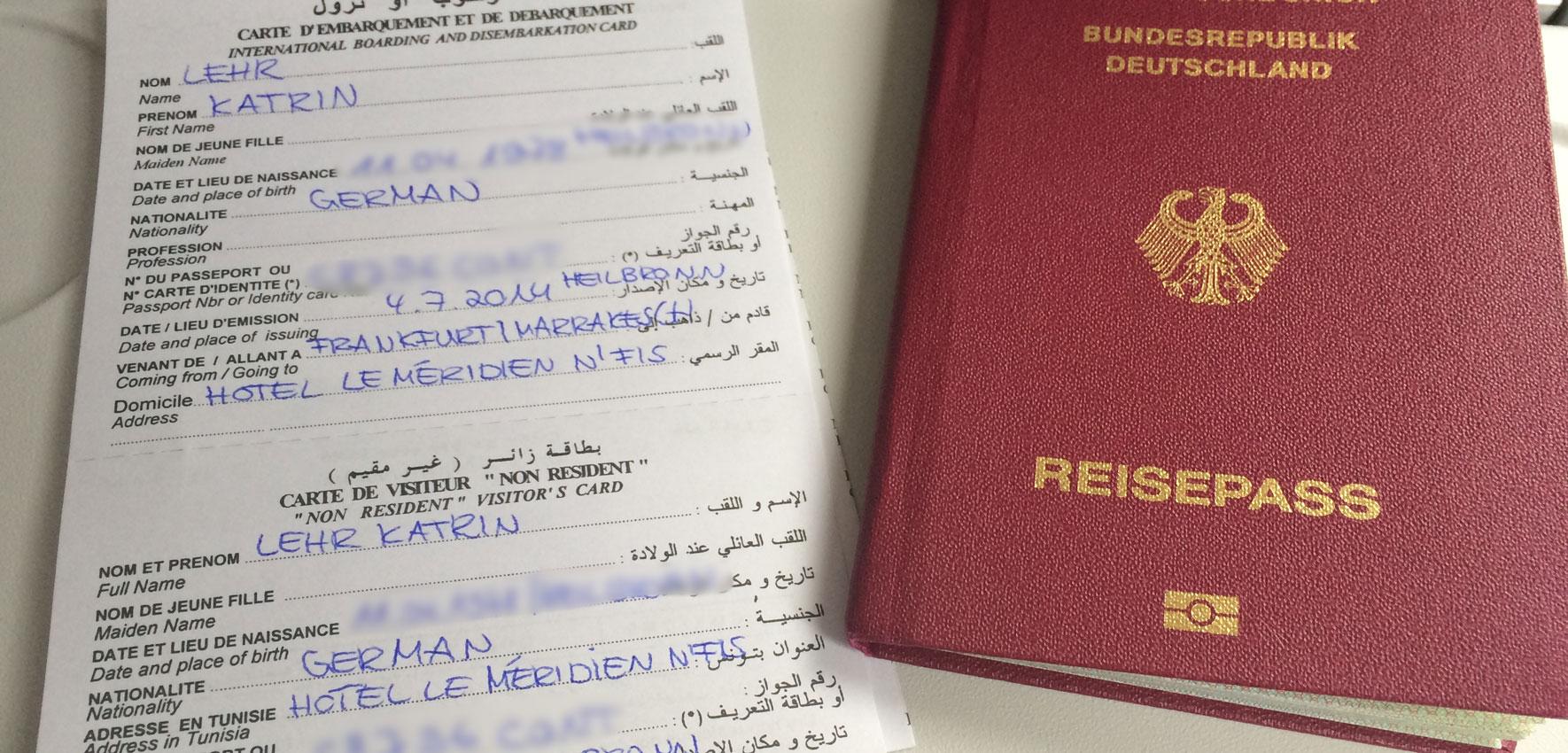 You must fill out this entry form for Morocco on the airplane
