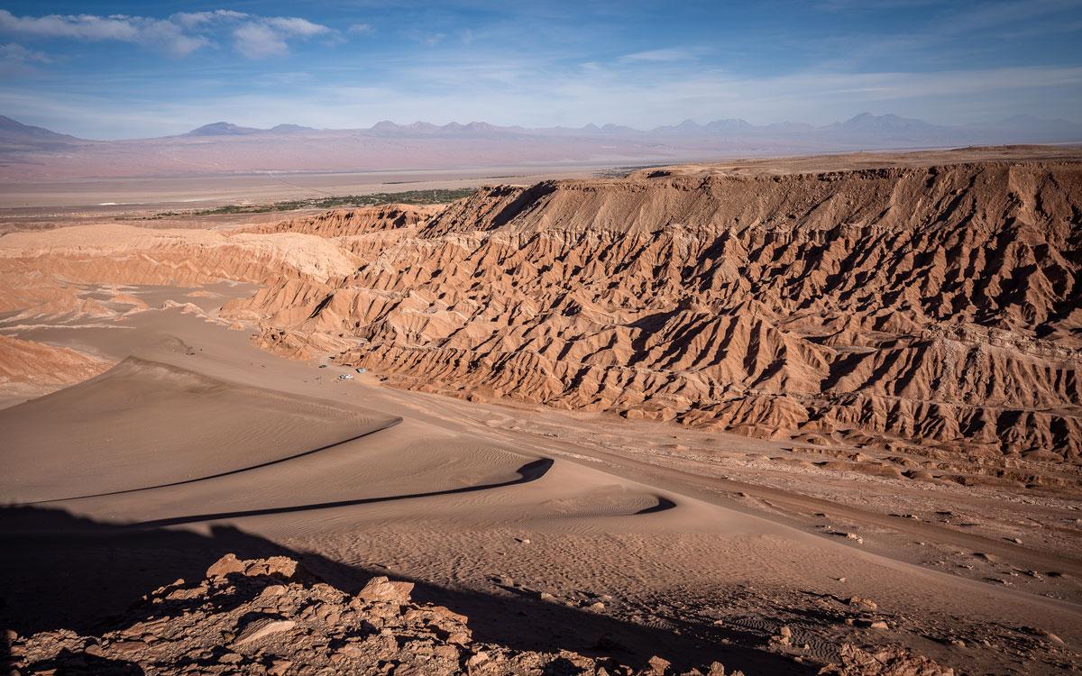Atacama-woestijn Valle de Muerte Uitzichtpunt Chili